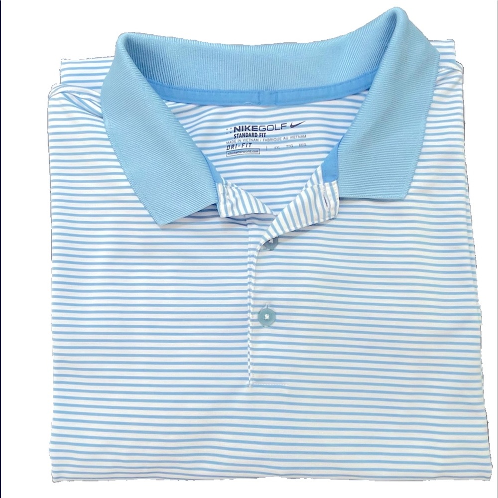 Nike Dri-FIT Striped Golf Shirt Size XXL